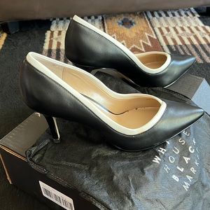 White House Black Market leather heel